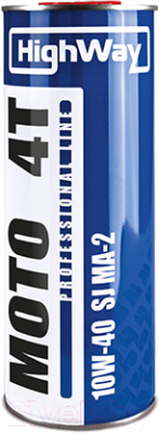 Моторное масло HighWay, SJ Jaso MA-2 10W-40 4T 
Моторное масло HighWay, SJ Jaso MA-2 10W-40 4T