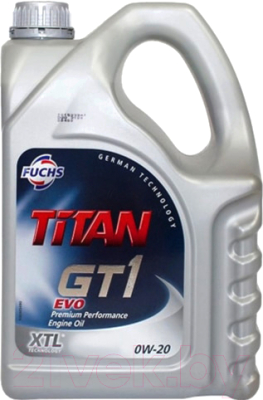 

Моторное масло Fuchs, Titan GT1 Evo 0W20 / 601411410