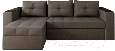 

Диван угловой Настоящая мебель, Константин с декором рогожка левый