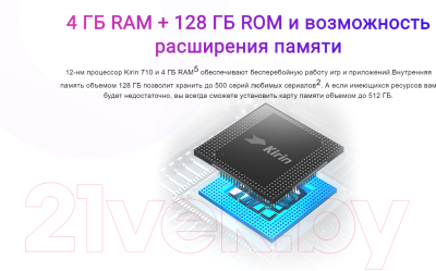 Смартфон Honor 10i 4GB/128GB (Midnight Black)