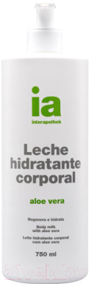 

Молочко для тела Interapothek, Увлажняющее с алоэ вера с дозатором