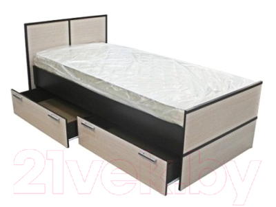 Односпальная кровать Rikko Сакура 90x200 (венге/дуб атланта)