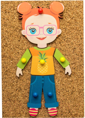 

Развивающая игра WoodLand Toys, Веселые гвоздики. Модницы / 118105