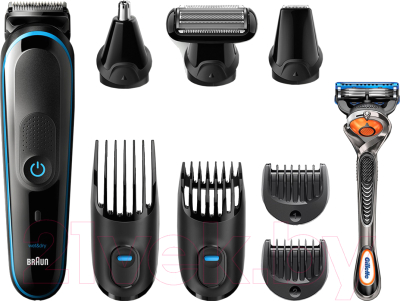 

Машинка для стрижки волос Braun, MGK5080 с бритвой Fusion 5 ProGlide + 2 кассеты