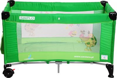 Кровать-манеж Caretero Simplo (Green) - общий вид
