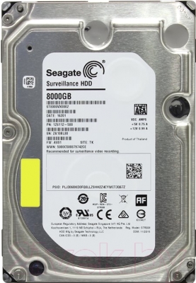 

Жесткий диск Seagate, Surveillance 8TB (ST8000VX0002)