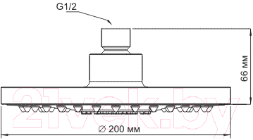 

Верхний душ Wasserkraft, A029