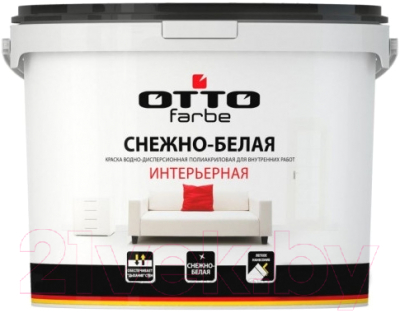 

Краска Sniezka, Белый, ОТТО полиакриловая