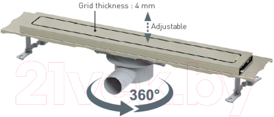 

Трап для душа Valtemo, Prestigeline Smart VLD-570520