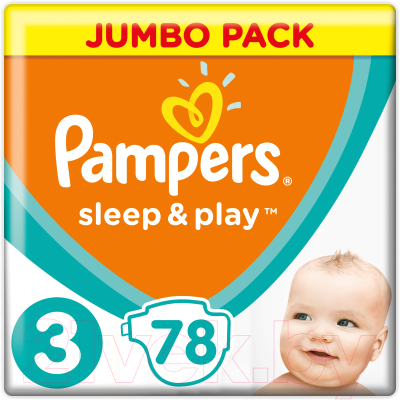 

Подгузники Pampers, Sleep&Play 3 Midi Jumbo Pack