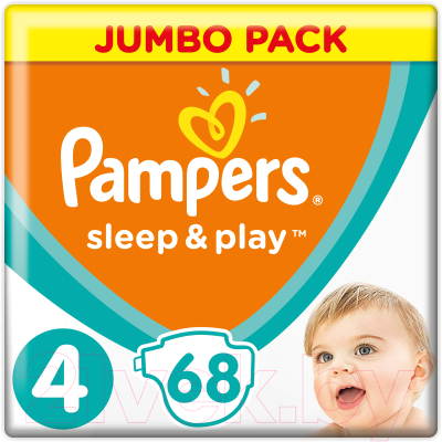 

Подгузники Pampers, Sleep&Play 4 Maxi Jumbo Pack