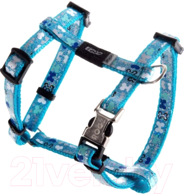 

Шлея Rogz, Lapz Trendy Tuigje Blue Bones XS 8мм / RSJ520B