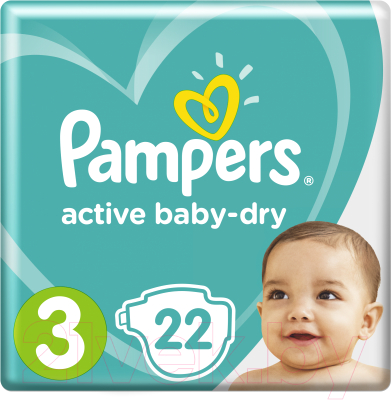

Подгузники Pampers, Active Baby 3 Midi Regular Pack