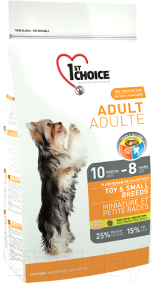 

Корм для собак 1st Choice, Adult Toy & Small Breeds