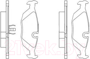 

Тормозные колодки Bosch, 0986466751