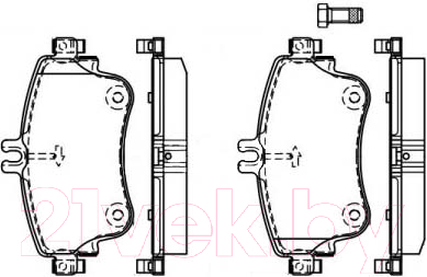 

Тормозные колодки Bosch, 0986494663