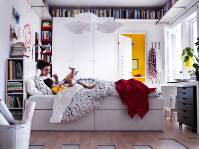 Полуторная кровать Ikea Бримнэс 992.107.25