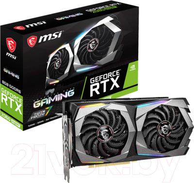 

Видеокарта MSI, RTX 2060 Super Gaming 8GB GDDR6
