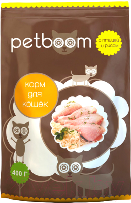 

Корм для кошек Petboom, Птица и рис