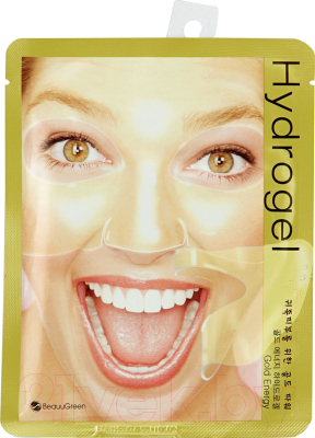 

Маска для лица гидрогелевая Beauu Green, Gold Energy Hydrogel Mask