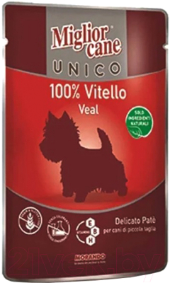 

Корм для собак Miglior, Cane Unico Veal