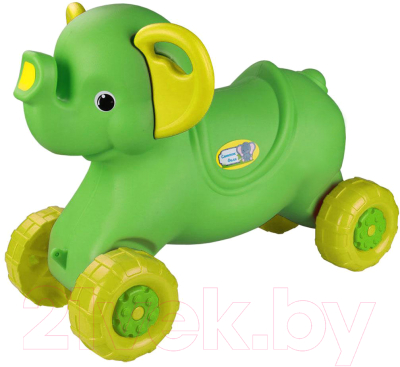 

Каталка детская Альтернатива, Желтый;салатовый, Слоненок / М4936