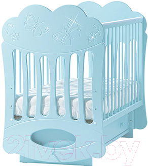 

Детская кроватка Лель, Голубой, Baby sleep-1. Бабочки БИ 43.2