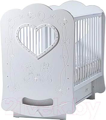 

Детская кроватка Лель, Белый, Baby sleep-2. Мишки БИ 44.2