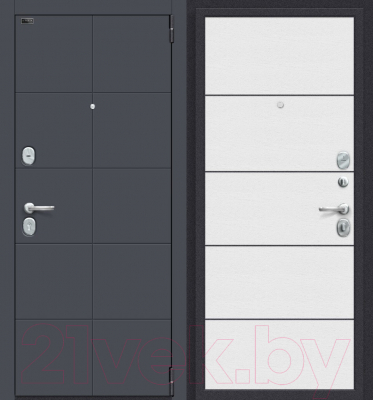 

Входная дверь el'Porta, Porta S 10.П50 Graphite Pro/Virgin