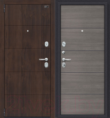 

Входная дверь el'Porta, Porta S 4.П50 Almon 28/Grey Veralinga