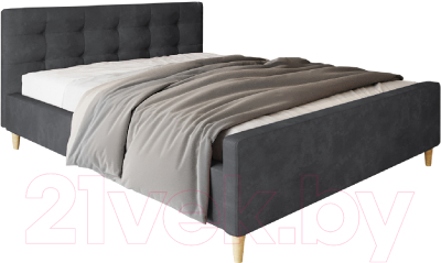 

Двуспальная кровать Настоящая мебель, Pinko вельвет 160x200