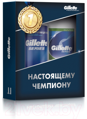 

Набор косметики для бритья Gillette, Пена для бритья 25мл+бальзам после бритья 100мл