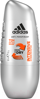 

Дезодорант шариковый Adidas, For men Cool & Dry Intensive