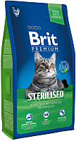Корм для кошек Brit Premium Cat Sterilised курицей и печенью / 513161 (1.5кг) -