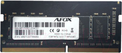 

Оперативная память DDR4 AFOX, AFSD48FH1P