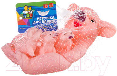 

Игрушка для ванной Bondibon, Свинья с поросятами / ВВ2754