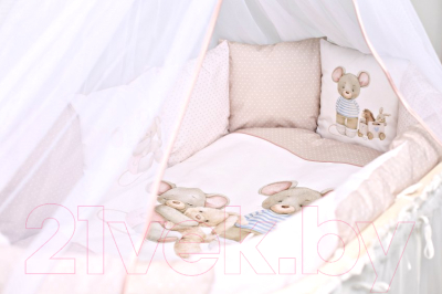 

Комплект постельный в кроватку Incanto, Little Mouse