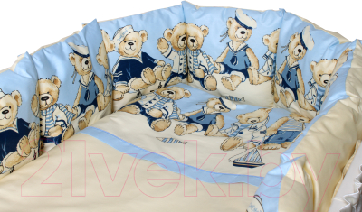 

Комплект постельный в кроватку Incanto, Морячки