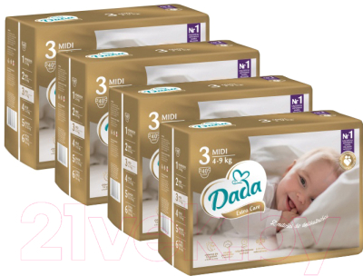 

Подгузники Dada, Extra Care Midi 3 Box