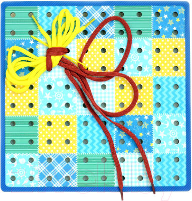 

Развивающая игрушка Paremo, Иглоборд. Пэчворк / PE120-19