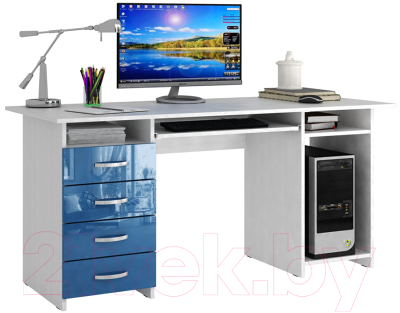 

Компьютерный стол MFMaster, Милан-6П / МСТ-СДМ-6П-БИ-ГЛ