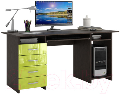 

Компьютерный стол MFMaster, Милан-6П / МСТ-СДМ-6П-ВЛ-ГЛ