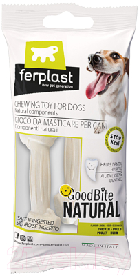 

Лакомство для собак Ferplast, GoodBite M игрушка-кость с курицей / 88865911