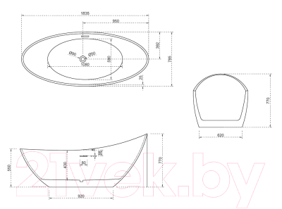 

Ванна акриловая Abber, AB9233DB