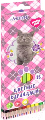 

Набор цветных карандашей deVente, Ассорти, Pretty Pets / 5023803