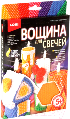 

Набор для творчества Lori, Вощина для свечей Оранжевая / Вн-011