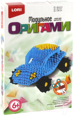 

Набор для творчества Lori, Модульное оригами. Машинка / Мб-027