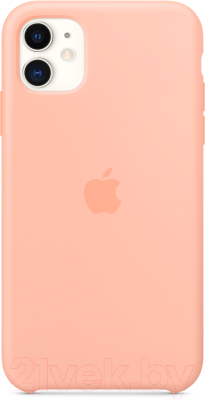 

Чехол-накладка Apple, Silicone Case для iPhone 11 Grapefruit / MXYX2