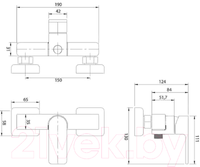 

Смеситель Omnires, Baretti BA7840 BL