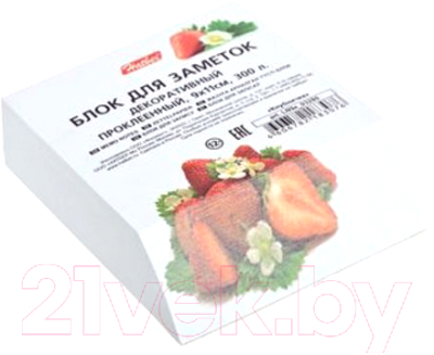 

Бумага для заметок Hatber, Клубничка / LN9к 03280